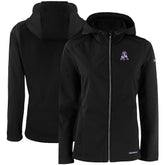 New England Patriots Cutter & Buck Women's Evoke Eco Softshell Recycled Full-Zip Hooded Jacket - Black - NFL