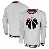 Washington Wizards Stadium Essentials Club Level Pullover Sweatshirt Heather Gray
