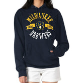 Milwaukee Brewers G-III 4Her by Carl Banks Women's City Graphic Pullover Hoodie Outlet