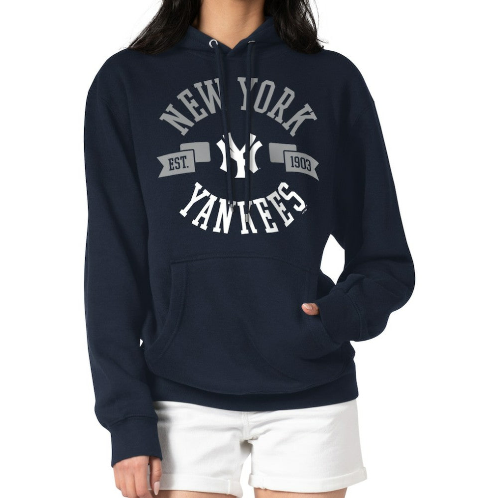 New York Yankees G-III 4Her by Carl Banks Women's City Graphic Pullover Hoodie Outlet