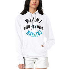Miami Marlins G-III 4Her by Carl Banks Women's City Graphic Pullover Hoodie Sale