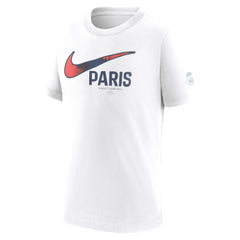Nike - Paris Saint-Germain Youth Swoosh T-Shirt - White