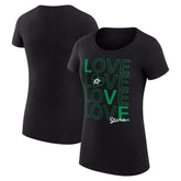 Dallas Stars G-III 4Her by Carl Banks Women's Super-Slim Fit Lightweight Hockey Love T-Shirt - Black | NHL sale