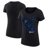 St. Louis Blues G-III 4Her by Carl Banks Women's Super-Slim Fit Lightweight Hockey Love T-Shirt - Black | NHL online