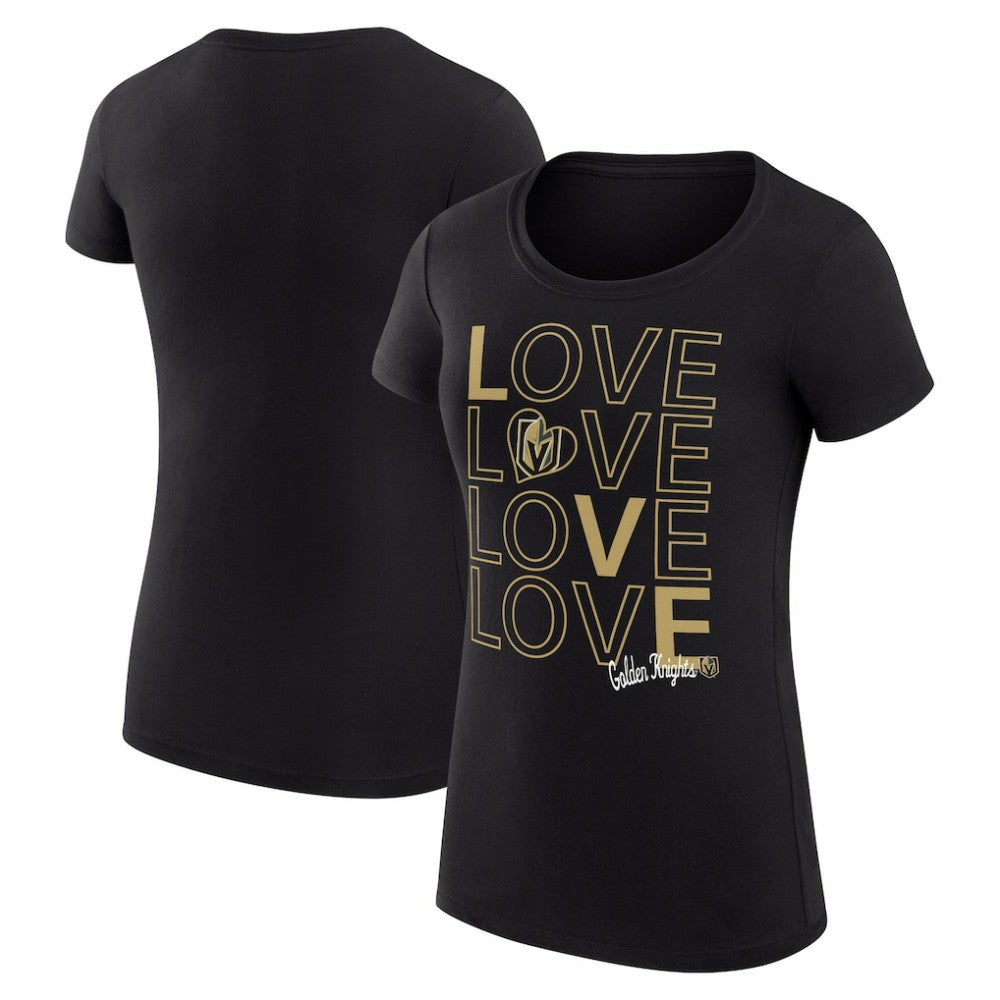 Vegas Golden Knights G-III 4Her by Carl Banks Women's Super-Slim Fit Lightweight Hockey Love T-Shirt - Black | NHL sale