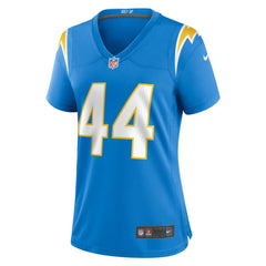 Tanner Muse Los Angeles Chargers Women's Team Game Jersey - Powder Blue - Nike