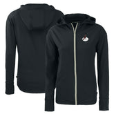 Arizona Cardinals Cutter & Buck Women's Throwback Daybreak Eco Recycled Half-Zip Hoodie - Black - NFL
