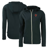 Chicago Bears Cutter & Buck Women's Throwback Daybreak Eco Recycled Half-Zip Hoodie - Navy - NFL