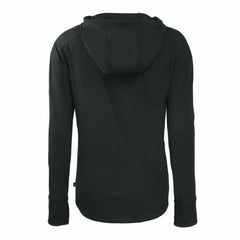 Detroit Lions Cutter & Buck Women's Throwback Daybreak Eco Recycled Half-Zip Hoodie - Black - NFL