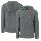 Cincinnati Bengals Cutter & Buck Throwback Roam Eco Half-Zip Recycled Pullover Hoodie - Gray - NFL