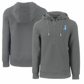 Detroit Lions Cutter & Buck Throwback Roam Eco Half-Zip Recycled Pullover Hoodie - Gray - NFL