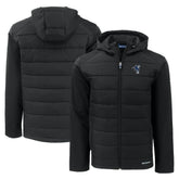 Indianapolis Colts Cutter & Buck Throwback Evoke Hybrid Eco Softshell Recycled Full-Zip Hoodie Jacket - Black - NFL