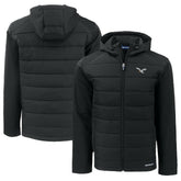 Philadelphia Eagles Cutter & Buck Throwback Big & Tall Evoke Hybrid Eco Softshell Recycled Full-Zip Hoodie - Black - NFL