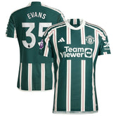 Adidas - Jonny Evans Manchester United 2023/24 Away Player Jersey – Green