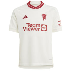 Adidas - Alejandro Garnacho Manchester United Youth 2023/24 Third Replica Player Jersey – White