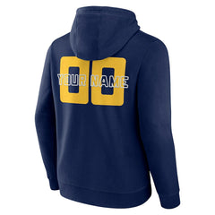 Denver Nuggets Stellar Personalized Name & Number Pullover Hoodie Navy