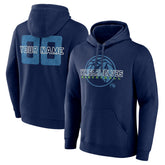 Minnesota Timberwolves Stellar Personalized Name & Number Pullover Hoodie Navy