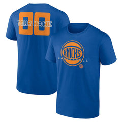 New York Knicks Stellar Personalized Name & Number T-Shirt Blue