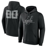 San Antonio Spurs Stellar Personalized Name & Number Pullover Hoodie Black