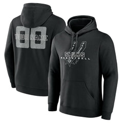 San Antonio Spurs Stellar Personalized Name & Number Pullover Hoodie Black