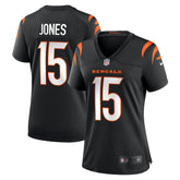 Charlie Jones Cincinnati Bengals Women's Team Game Jersey - Black - Nike