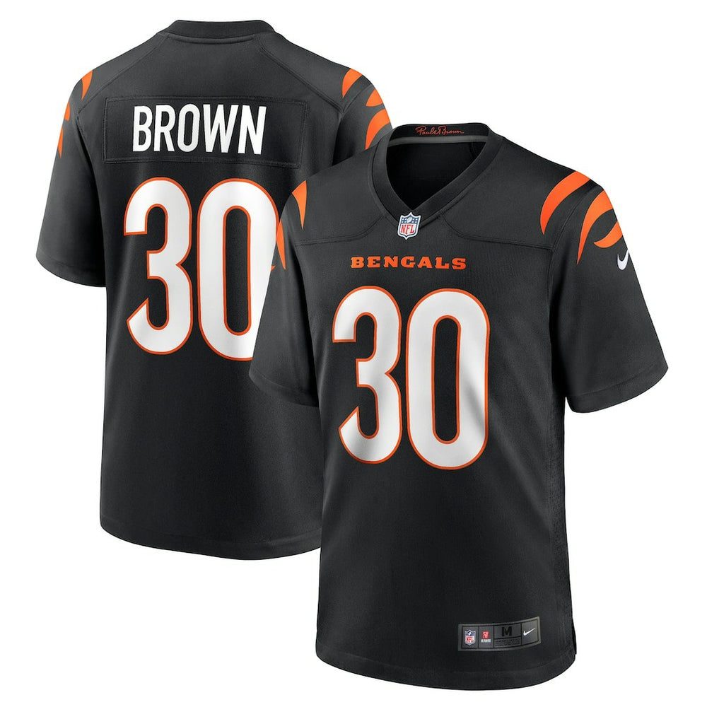 Chase Brown Cincinnati Bengals Team Game Jersey - Black - Nike