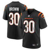 Chase Brown Cincinnati Bengals Team Game Jersey - Black - Nike