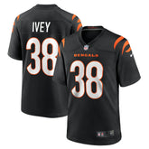 DJ Ivey Cincinnati Bengals Team Game Jersey - Black - Nike