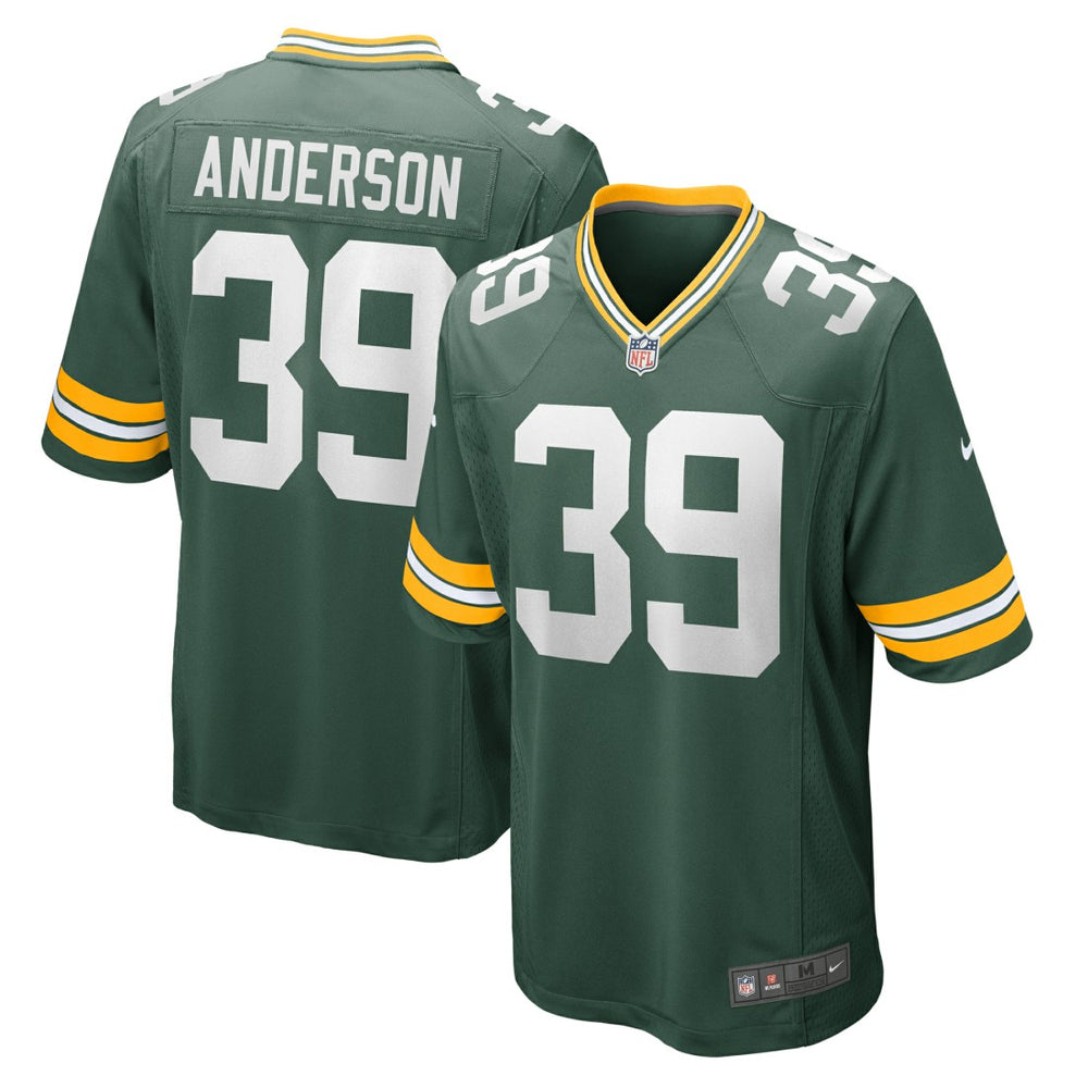 Zayne Anderson Green Bay Packers Team Game Jersey - Green - Nike