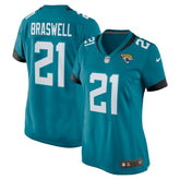 Christian Braswell Jacksonville Jaguars Women's Team Game Jersey - Teal - Nike