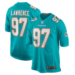 Rashard Lawrence Miami Dolphins Team Game Jersey - Aqua - Nike
