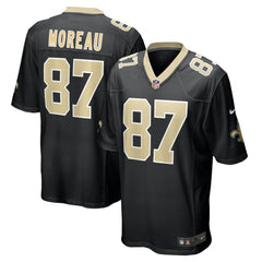 Foster Moreau New Orleans Saints Team Game Jersey - Black - Nike