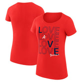 Atlanta Braves G-III 4Her by Carl Banks Women's Super-Slim Fit Lightweight Love Graphic Team T-Shirt Online
