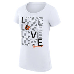 Baltimore Orioles G-III 4Her by Carl Banks Women's Super-Slim Fit Lightweight Love Graphic Team T-Shirt Online