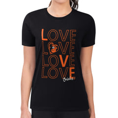 Baltimore Orioles G-III 4Her by Carl Banks Women's Super-Slim Fit Lightweight Love Graphic Team T-Shirt Near Me