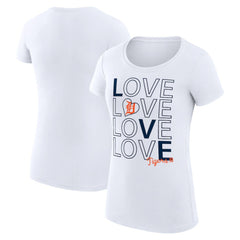 Detroit Tigers G-III 4Her by Carl Banks Women's Super-Slim Fit Lightweight Love Graphic Team T-Shirt Outlet