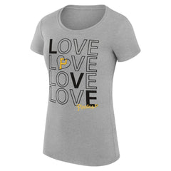 Pittsburgh Pirates G-III 4Her by Carl Banks Women's Super-Slim Fit Lightweight Love Graphic Team T-Shirt Sale