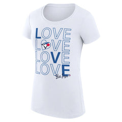 Toronto Blue Jays G-III 4Her by Carl Banks Women's Super-Slim Fit Lightweight Love Graphic Team T-Shirt Sale