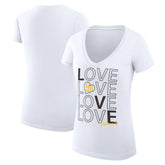 San Diego Padres G-III 4Her by Carl Banks Women's Super-Slim Fit Lightweight Love Graphic Team V-Neck T-Shirt Online