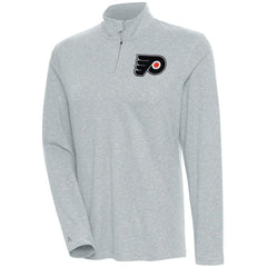 Philadelphia Flyers Antigua Women's Confront Quarter-Zip Pullover Top - Heather Gray | NHL near me