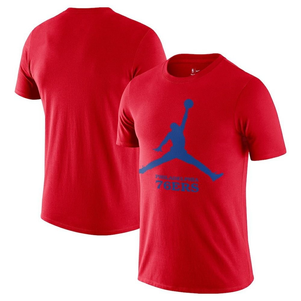 Nike Philadelphia 76ers Essential Jumpman T-Shirt Red