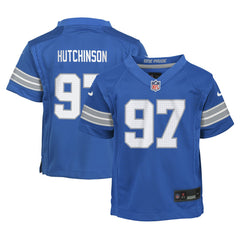 Aidan Hutchinson Detroit Lions Preschool Player Game Jersey - Blue - Nike