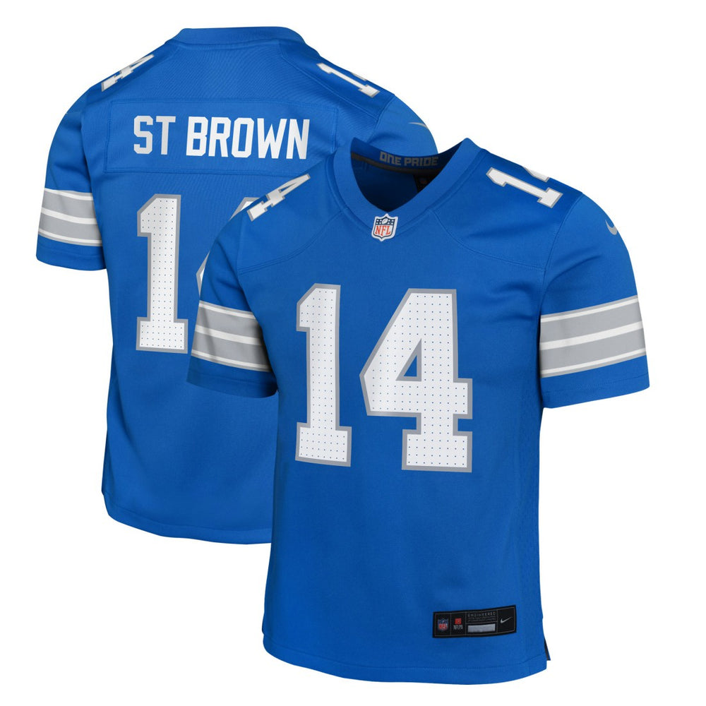 Amon-Ra St. Brown Detroit Lions Youth Game Jersey - Blue - Nike