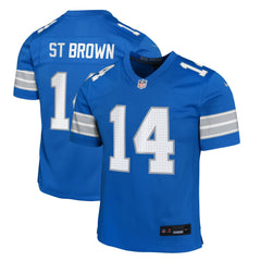 Amon-Ra St. Brown Detroit Lions Youth Game Jersey - Blue - Nike