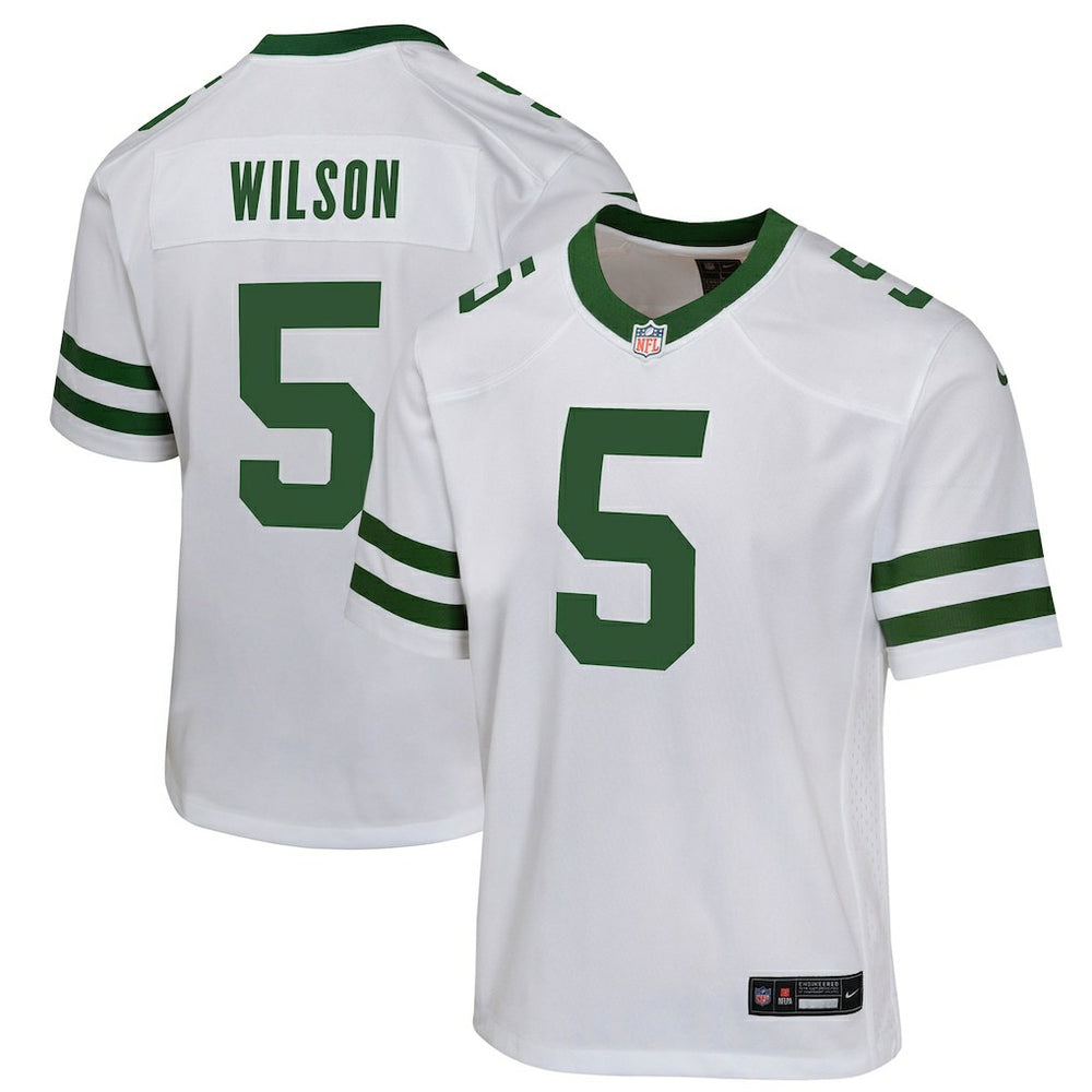 Garrett Wilson New York Jets Youth Game Jersey - White - Nike