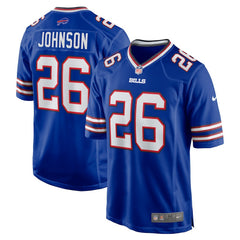 Ty Johnson Buffalo Bills Team Game Jersey - Royal - Nike