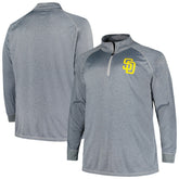 San Diego Padres Profile Big & Tall Raglan Quarter-Zip Top Discount