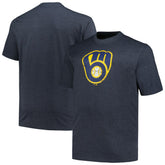 Milwaukee Brewers Profile Big & Tall Weathered Logo T-Shirt Sale