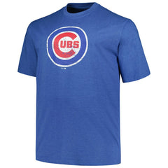 Chicago Cubs Profile Big & Tall Weathered Logo T-Shirt Outlet