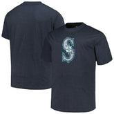 Seattle Mariners Profile Big & Tall Weathered Logo T-Shirt Outlet